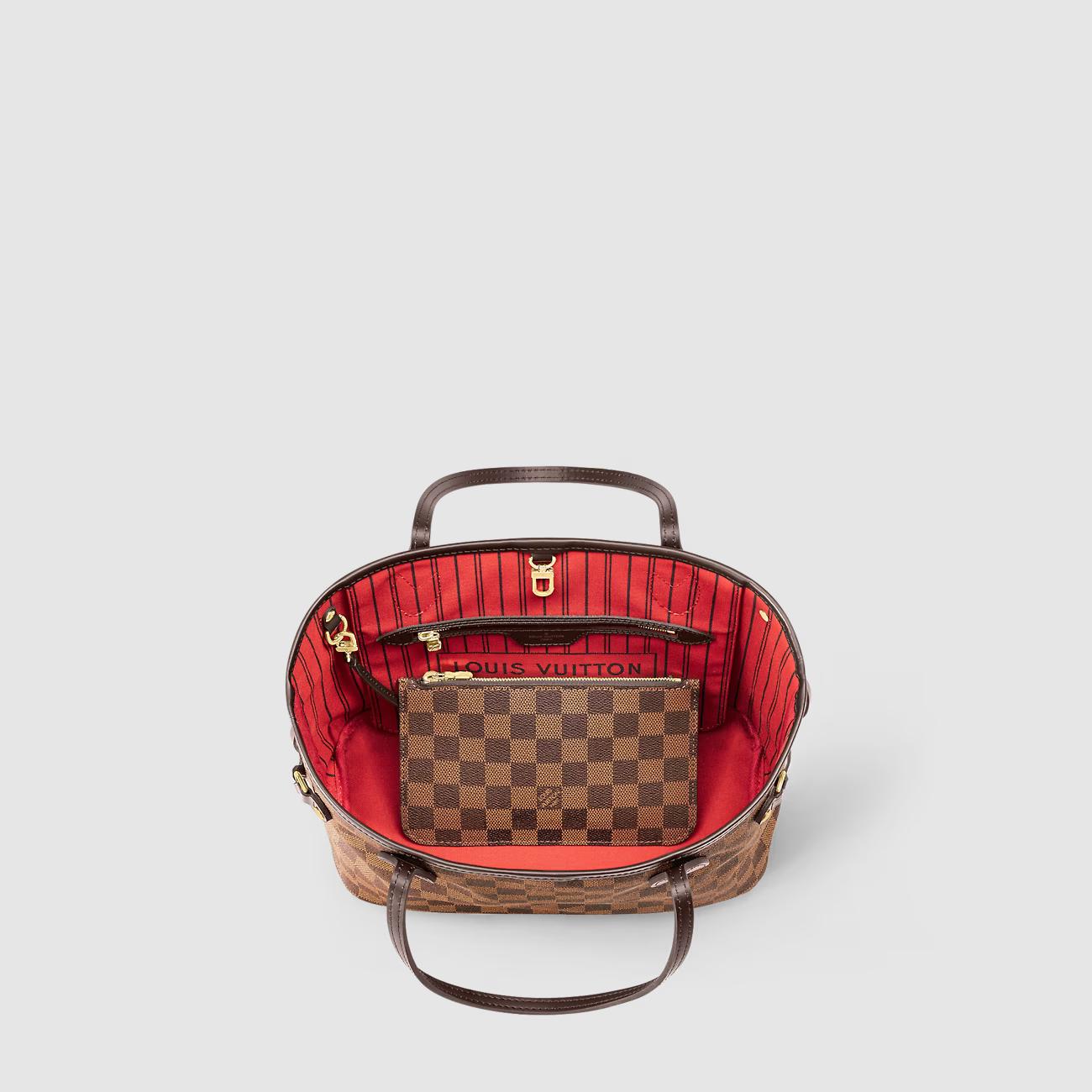 Túi Louis Vuitton Neverfull PM Nữ Damier Ebene Canvas